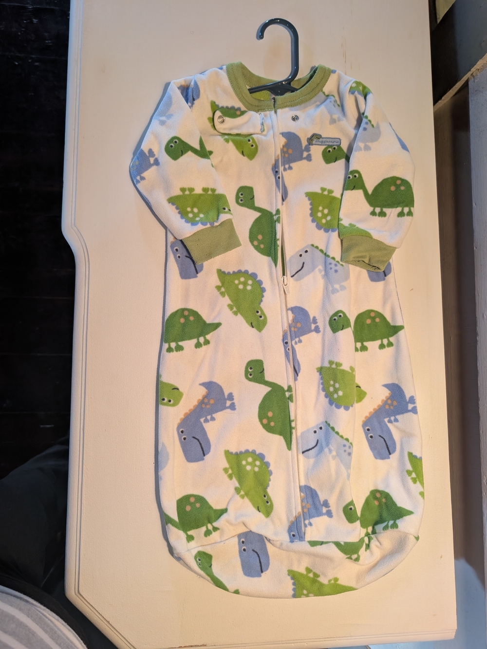 Carter's Dino Print Sleep Sack in White, Green & Blue